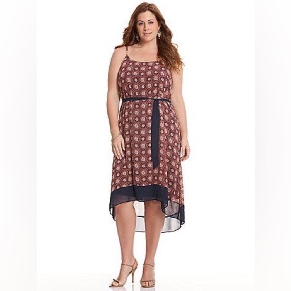 EUC Lane Bryant High-Low Chiffon Dress Size 18/20